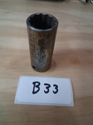PROTO 5022  11/16'' DEEP SOCKET    3/8'' DRIVE  12 POINT     B33