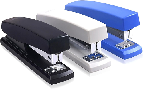 Desktop Staples, 4.8 Inch Labor Saving Black Stapler for 20 Sheets Capacity with - Picture 4 of 12