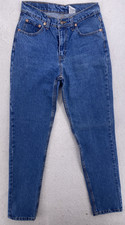 vyg Jordache High Rise Mom Jeans Women 10/11 Medium Wash Tapered 28x32 80s 90s