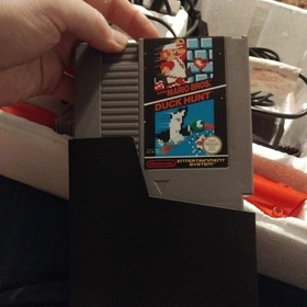 Nintendo NES Action Set Boxed Super Mario Duck Hunt 3 Controllers Working