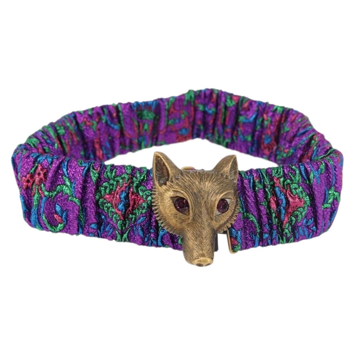 GUCCI Fox Crystal Belt Sequin 29.1