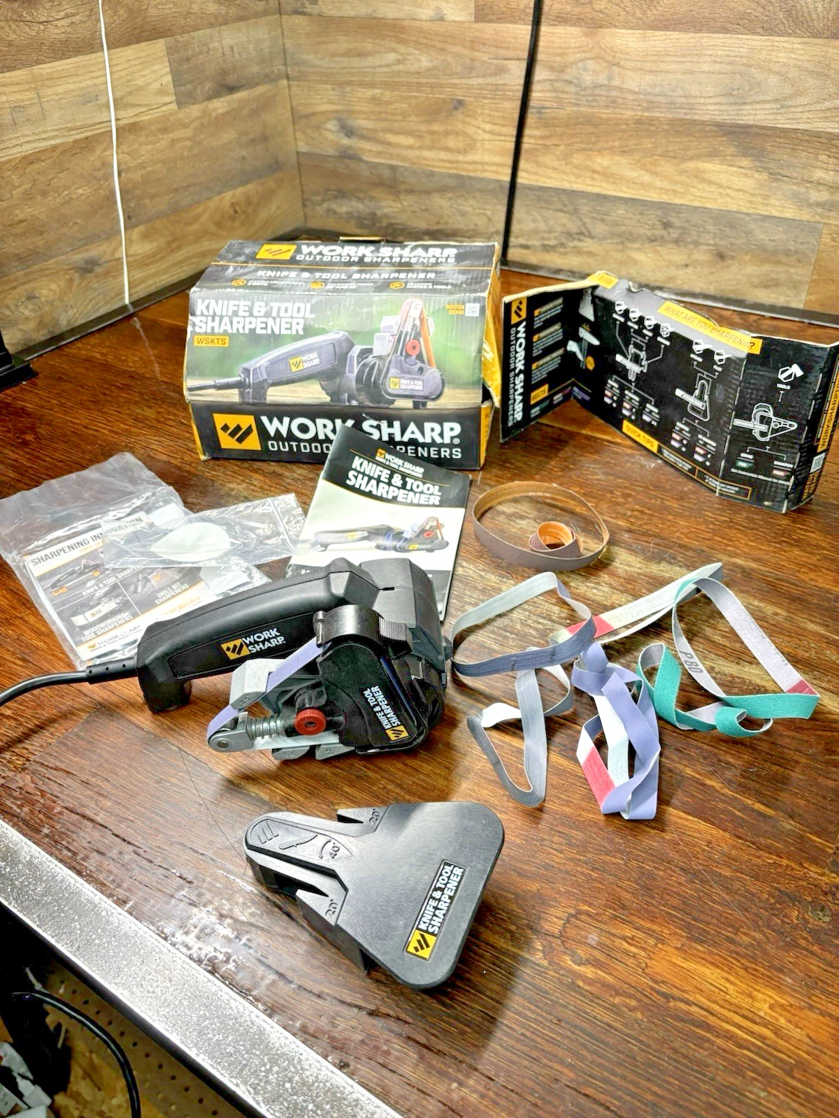 Work Sharp Knife & Tool Sharpener WSKTS with Belts