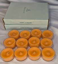 2 PartyLite Universal Tealight Candles Ginger Pumpkin V04401 24 Total