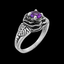 925 Sterling Silver Amethyst Ring, February Birthstone Ring, Amethyst...