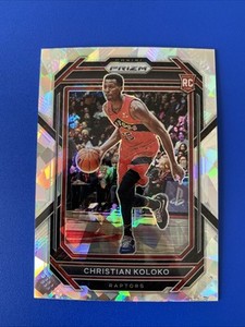 2022-23 Panini Prizm #265 Christian Koloko Prizms Cracked Ice