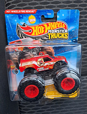 Hot Wheels Treasure Hunt Monster Jam Fire Rescue Monster Truck 1:64 OVP 