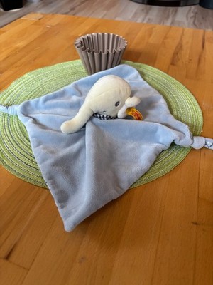  Schmusetuch Kuscheltuch Steiff Eli Elefant blau 238567   selten