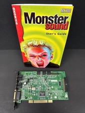 Diamond Monster Sound MX300 Aureal Vortex 2 PCI Sound Card w/ Manual Untested
