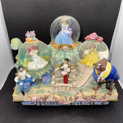 Disney Princess Fairy Tales Musical Snow Globe Share a Dream is Wish Heart Makes