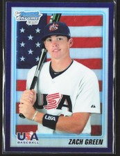 2010 Bowman Draft Picks #BDPP99 Zach Green Chrome Purple Refractors