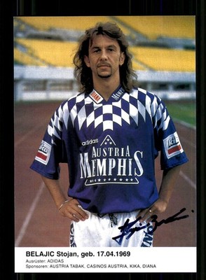 Stojan Belajic Autogrammkarte Austria Wien 1995-96 Original Sign + A 258461