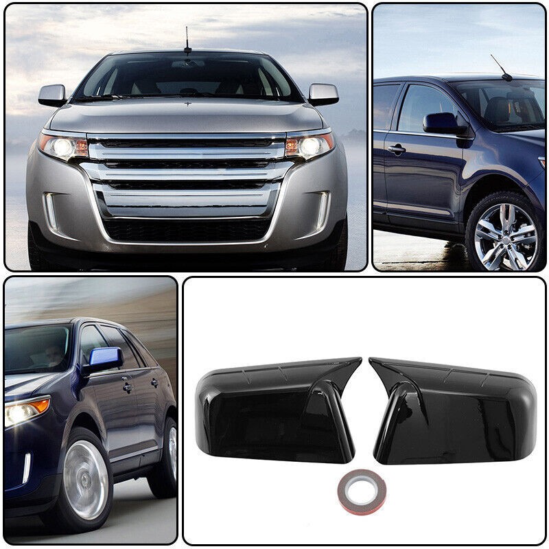For 2007-2014 FORD Edge Driver + Passenger Side View Mirror Cover Cap Trim