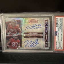 2019 Panini Contenders Building Blocks #9 Bosa/Bosa Auto PSA 10 Ohio st /10 