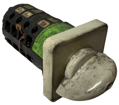 Klockner-Moeller Rotary Cam Switch 20A 660VAC VDE 0660