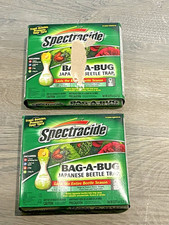 2-PACKS 4-BAGS SPECTRACIDE BAG-A-BUG JAPANESE BETTLE TRAPS WITH BAIT