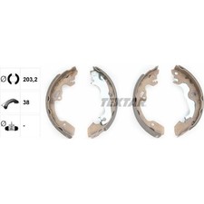 Textar 91052500 Bremsbackensatz für FORD FOCUS DAW DBW DFW DNW