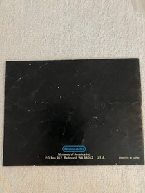 Volleyball manual Nintendo NES 