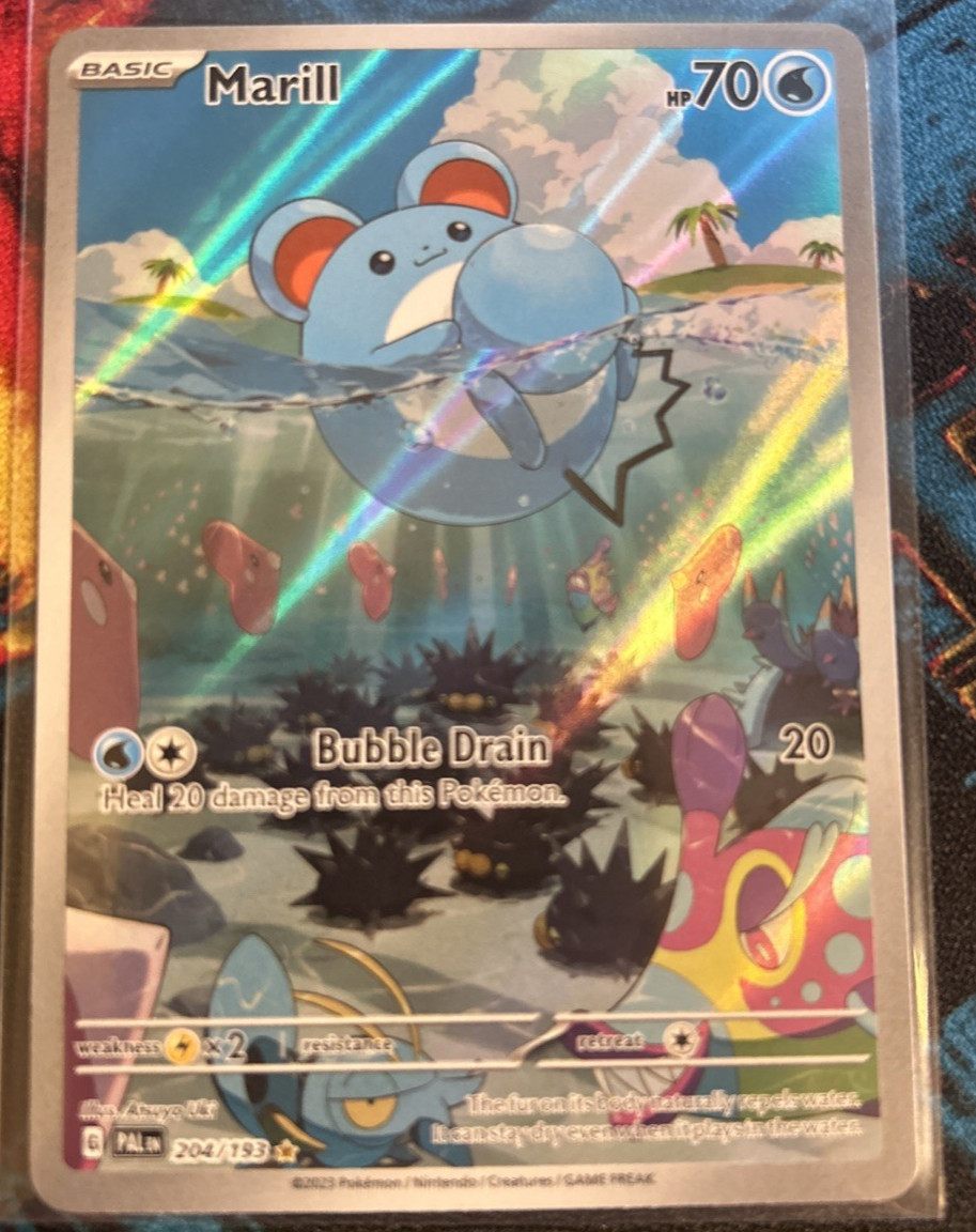 Marill 204/193 SV02 Paldea Evolved Illustration Rare Full Art Holo English
