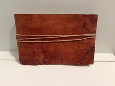 Leather Photo Album Scrapbook 4x6 5x7 Vintage Antique Rustic Handmade Genuine