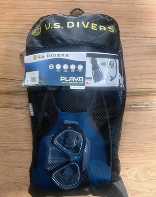 U.S. Divers Playa Adult Snorkel Set size L/XL mask,fins snorkel and gear bag NEW