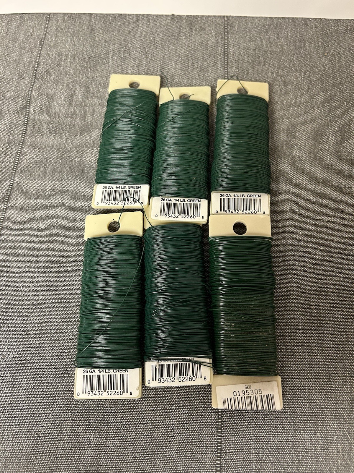 Green Floral Wire 26 GA. 1/4 Lb. 