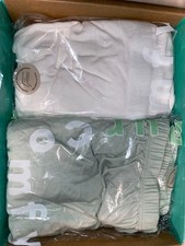 PUR COMFY Signature Bamboo Changing Pad Cover SET Sage White NEW 1.6b