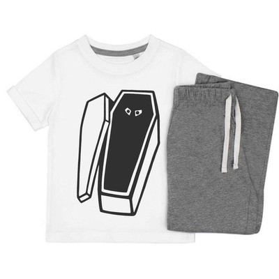 Kinder Nachtwäsche-/Pyjama-Set ''Vampir im Sarg'' (KP023480)