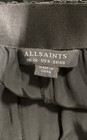 AllSaints Women's Black Viscose Elastic Waist Ankle Zip Tapered Pants Size 8 — photo 3