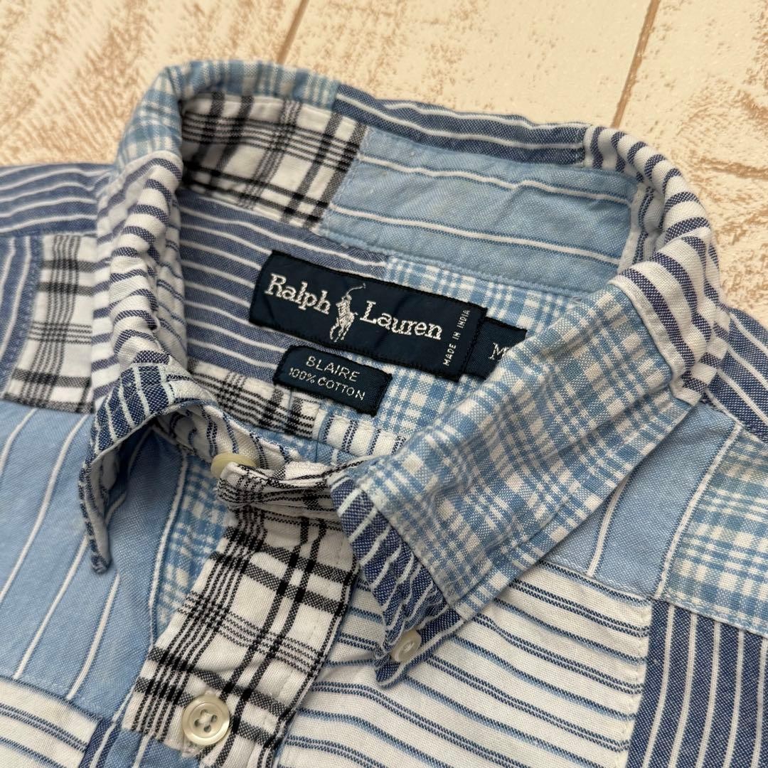 Masterpiece 90'S Ralph Lauren Patchwork Button Do… - image 4