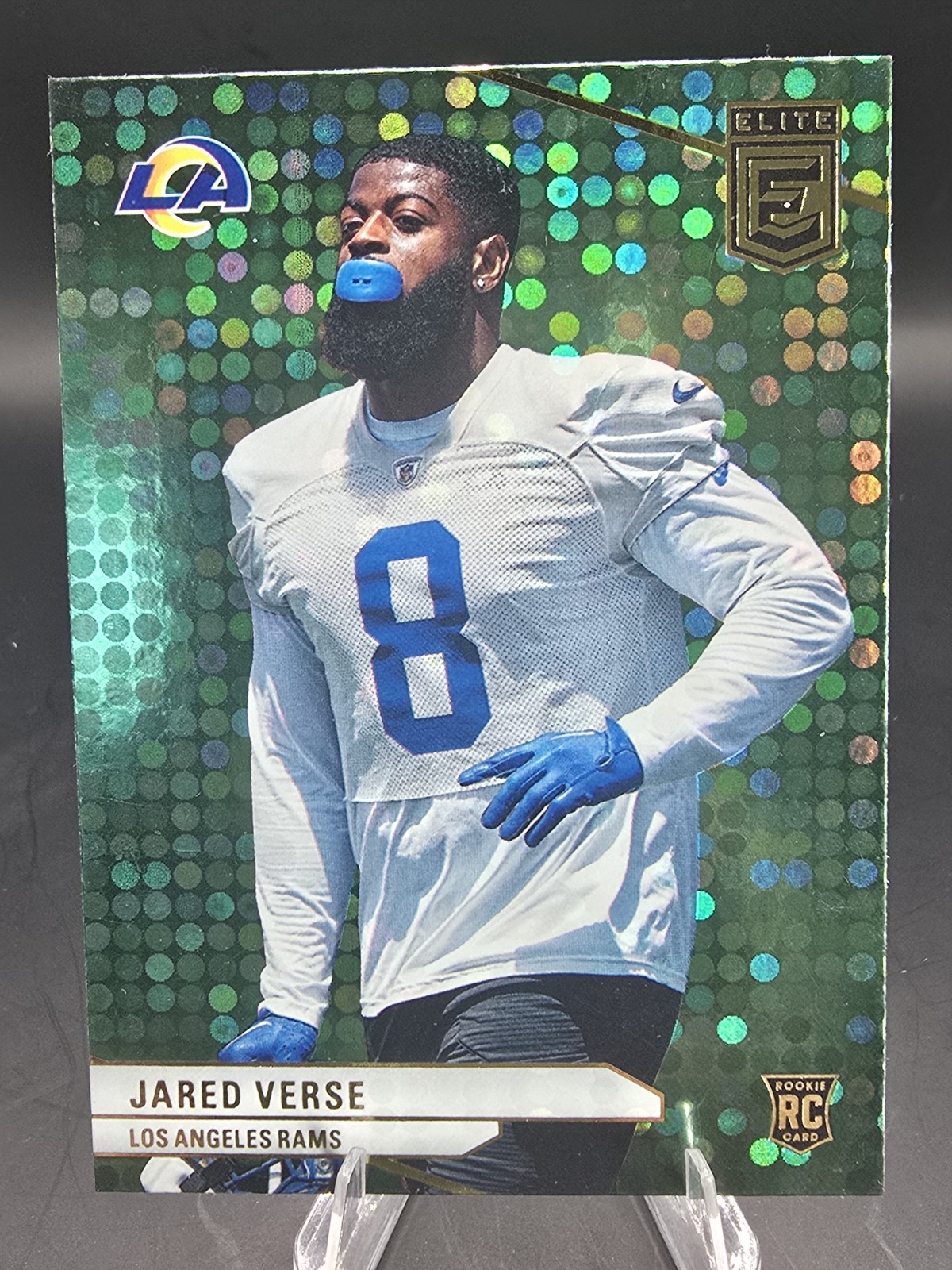 2024 Donruss Elite - Jared Verse (RC) - Green Disco #150 Los Angeles Rams