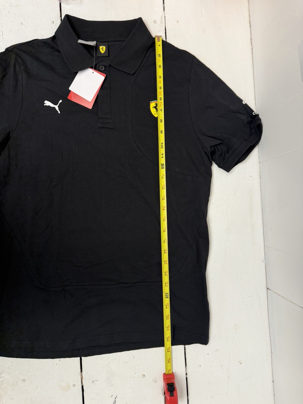 Scuderia Ferrari F1 Mens L Classic Polo Shirt Black Puma NWT thumbnail 9