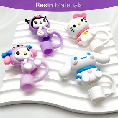 Sanrio Hello Kitty My Melody Topper Stanley Flask Straw Caps Cover 10mm Set