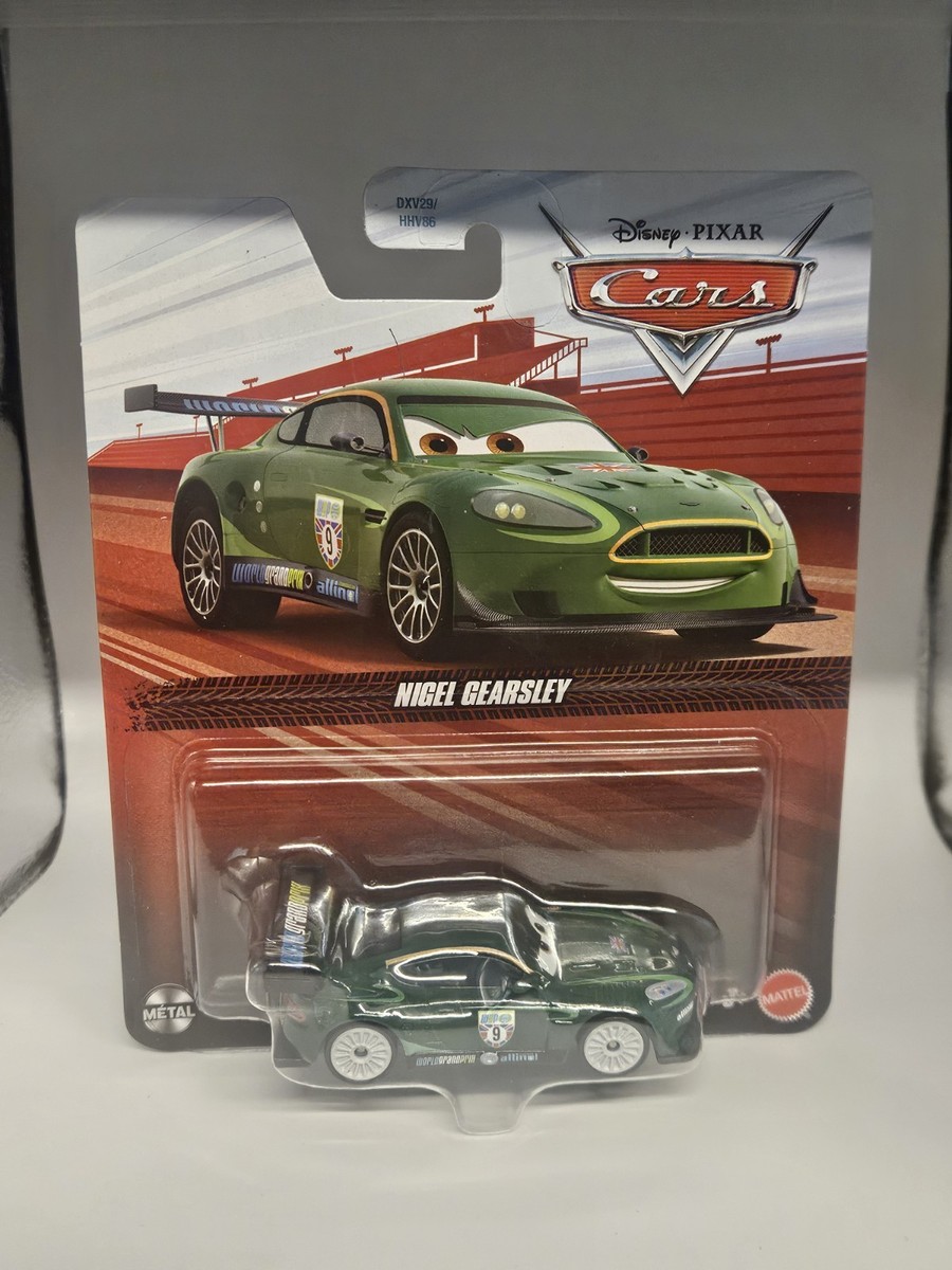 2026 Disney Pixar Cars Nigel Gearsley British Race Car in Cars 2