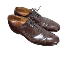 Allen Edmonds Park Avenue Mens Oxblood Dress Shoes 12B Cap Toe office business