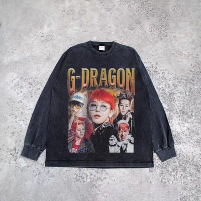 G-DRAGON スウェットシャツ G-DRAGON SWEATSHIRT KPOP JERSEY BIG BANG OUTFIT FOR GD CONCERT