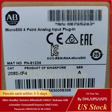 New in box Allen-Bradley AB 2080-IF4 /A Micro800 4 Point Analog Input Plug-In