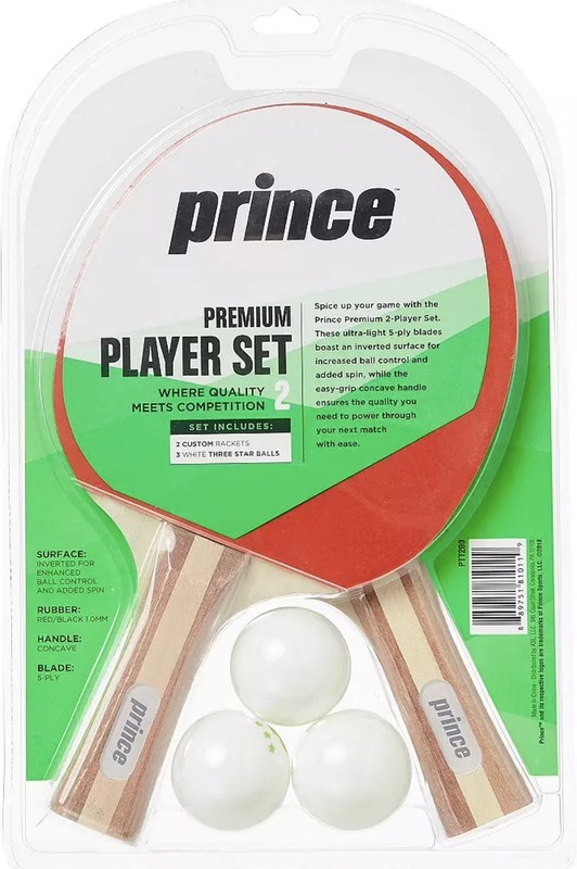 Prince Premium 2-Player Table Tennis Paddle Set Brand New NIP