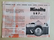 Broszura Minolta SR 7 francuska