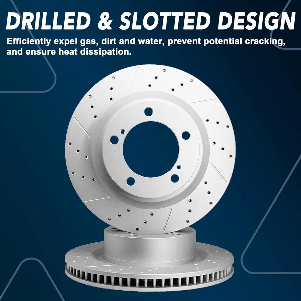Front & Rear Brake Kit, for 2006 2007 2008-2011 Ford Fusion Brake Pads - Image 2 of 4
