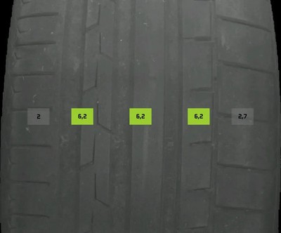 2x Sommerreifen 255/35 R21 98y Continental Sportcontact6 DOT2523 6mm