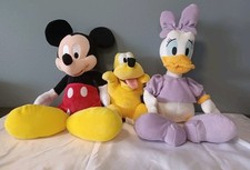 Lot Of 3 Disney/Disney Parks Plush Characters Mickey, Goofy Baby  Daisy