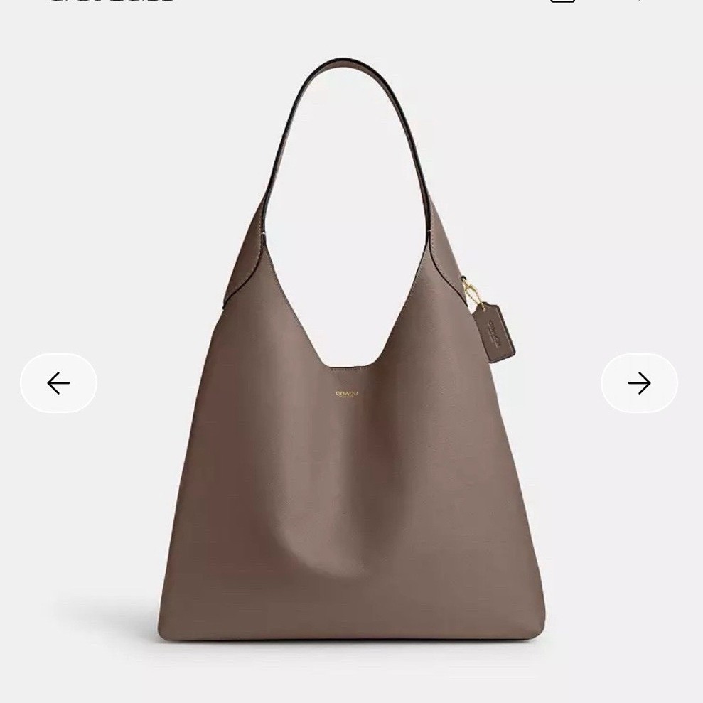 Coach Brooklyn Dark stone Shoulder Bag 39 w/ Dust Bag, Inner Pockets