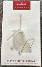 Hallmark Keepsake Baby's First Christmas Porcelain Ornament 2024 New