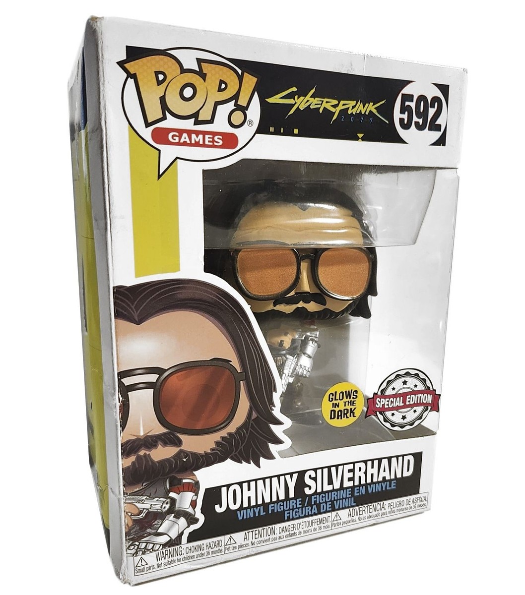 Funko Pop! Cyberpunk #592 Johnny Silverhand Special Edition Glows
