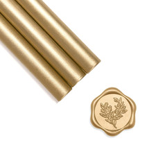Glue Gun Sealing Wax Sticks for Wax Seal Stamp - Prosecco Metallic Light Gold, G