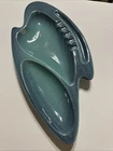 Vintage Royal Haeger USA #119 Teal & Blue Ashtray, Mid-Century 1950s–1960s