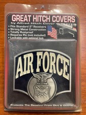 Air Force U.s. Military Hitch Cover Metal Enamel Us Patriotic Made In Usa