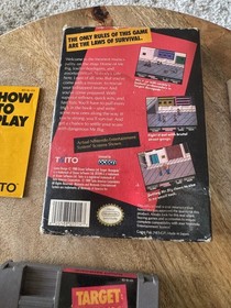 Target: Renegade Nintendo NES Game Box Manual Taito Made in Japan Cart
