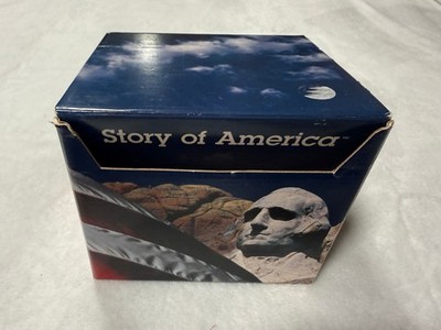 GROLIER BOOKS STORY OF AMERICA CARD BOX SET OF CARDS WITH DIVIDERS & GUIDE BOOK