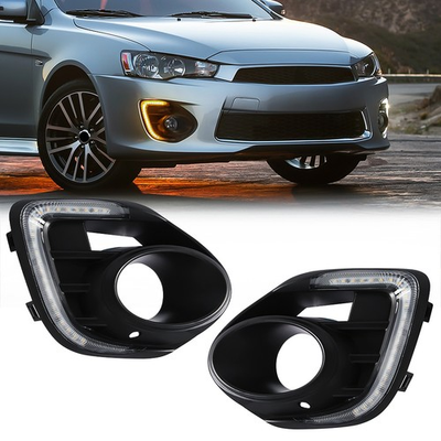 #ad Fits For 2016 2017 2018 Mitsubishi Lancer LED Daytime Running Lamp Fog Light DRL $70.64